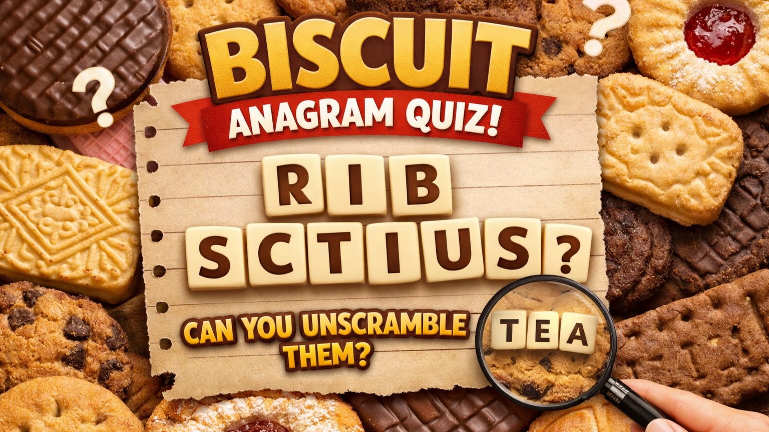 Biscuit Anagram Quiz