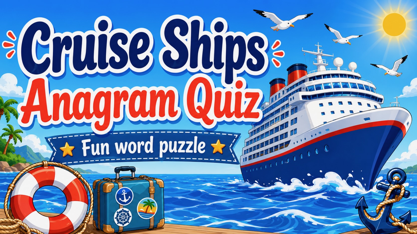 Cruise ship anagram quiz