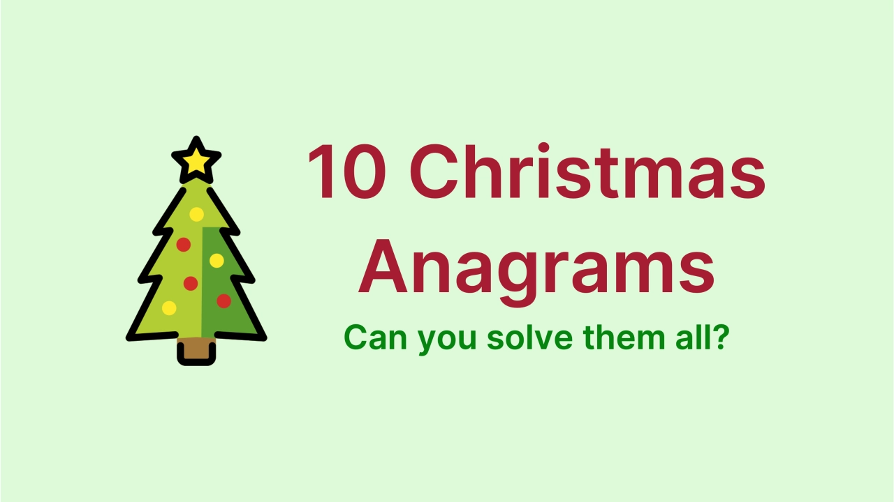 Christmas anagrams