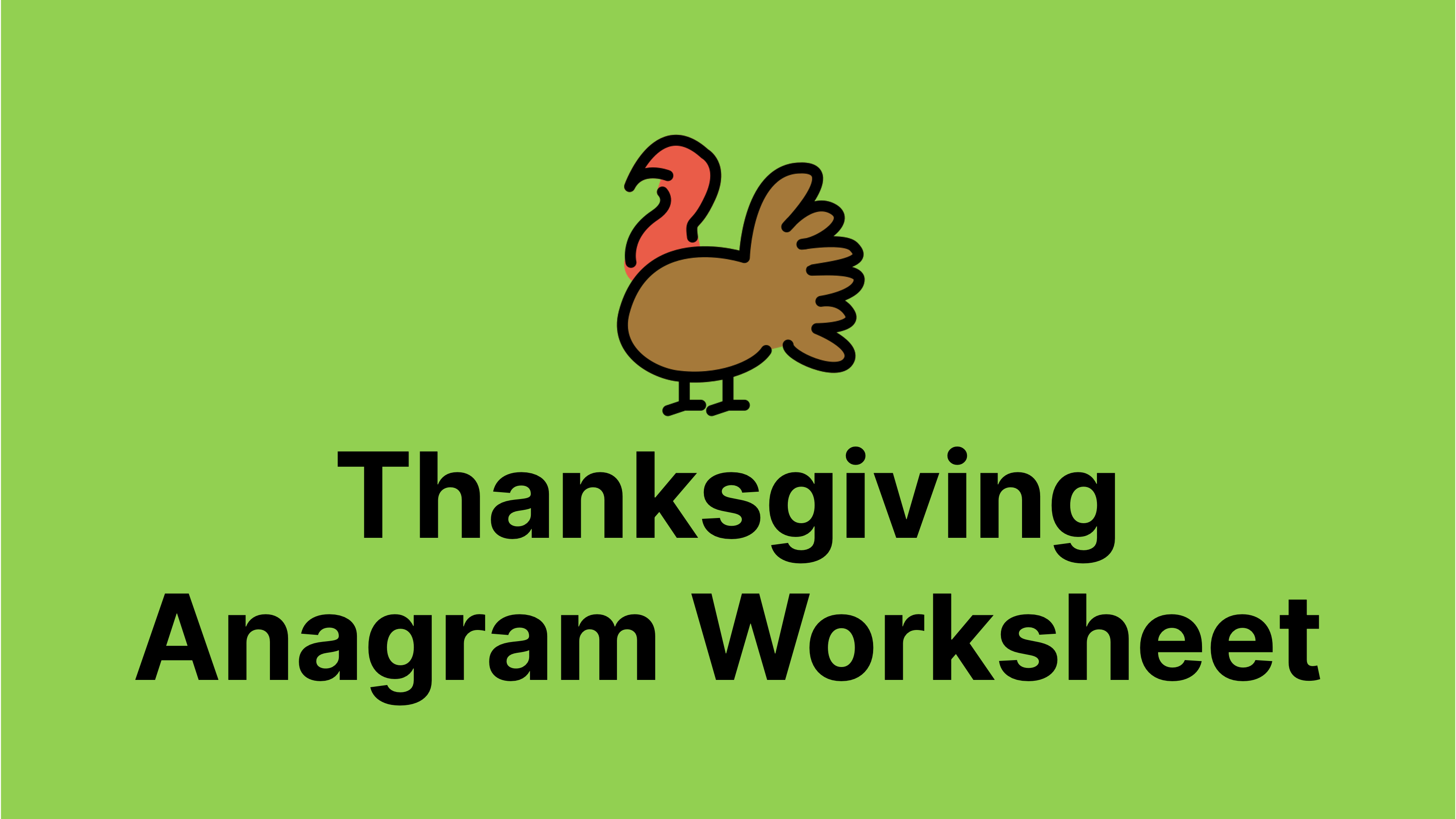 Anagrams of Thanksgiving words