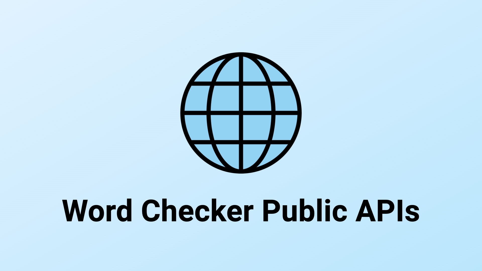 Word Checker Public APIs