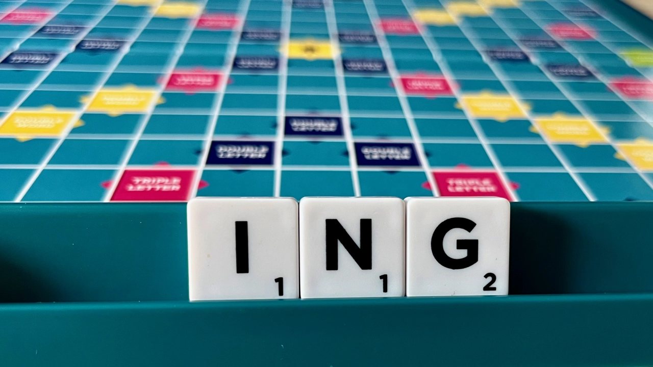 The word suffix -ing in Scrabble